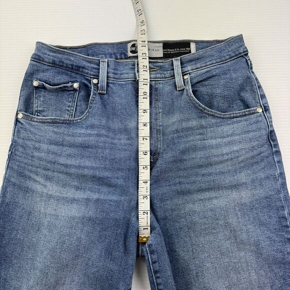 Levi’s SilverTab Mom Jeans Size 31x27 Tapered Light Wash Stretch High Rise - Picture 10 of 14